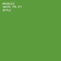 #5D9C3D - Apple Color Image