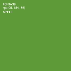 #5F9A38 - Apple Color Image