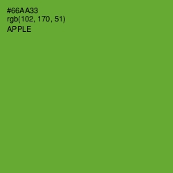 #66AA33 - Apple Color Image