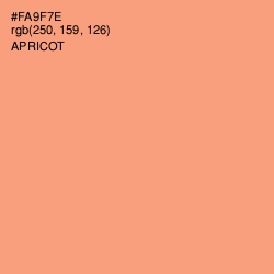 #FA9F7E - Apricot Color Image