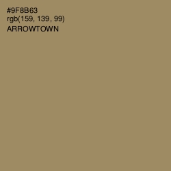 #9F8B63 - Arrowtown Color Image