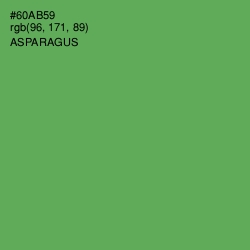 #60AB59 - Asparagus Color Image