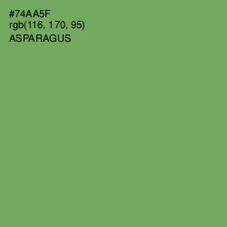 #74AA5F - Asparagus Color Image