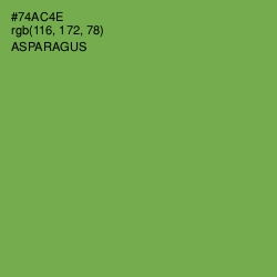 #74AC4E - Asparagus Color Image