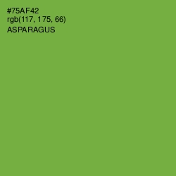 #75AF42 - Asparagus Color Image