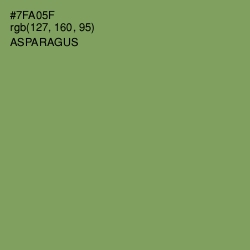 #7FA05F - Asparagus Color Image