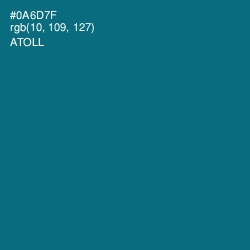 #0A6D7F - Atoll Color Image