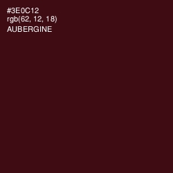#3E0C12 - Aubergine Color Image