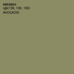 #8B8B64 - Avocado Color Image