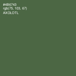 #4B6743 - Axolotl Color Image