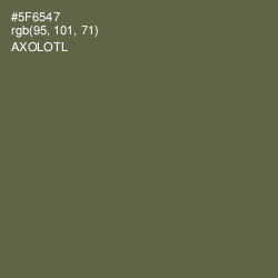 #5F6547 - Axolotl Color Image