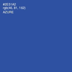 #2E51A2 - Azure Color Image