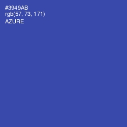 #3949AB - Azure Color Image