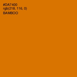 #DA7400 - Bamboo Color Image