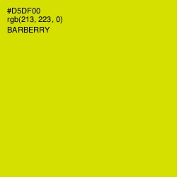#D5DF00 - Barberry Color Image