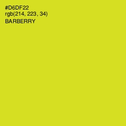 #D6DF22 - Barberry Color Image