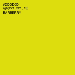 #DDDD0D - Barberry Color Image