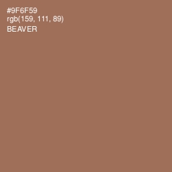 #9F6F59 - Beaver Color Image