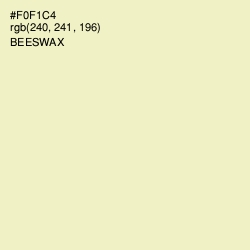 #F0F1C4 - Beeswax Color Image