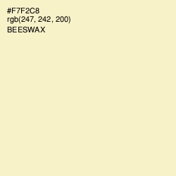 #F7F2C8 - Beeswax Color Image