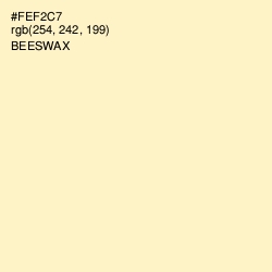 #FEF2C7 - Beeswax Color Image
