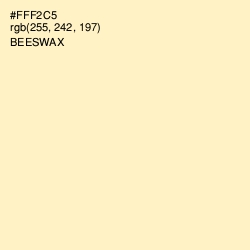 #FFF2C5 - Beeswax Color Image