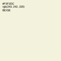 #F3F2DC - Beige Color Image