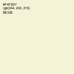 #F4F3D7 - Beige Color Image