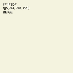 #F4F3DF - Beige Color Image