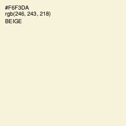#F6F3DA - Beige Color Image