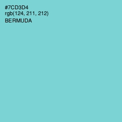 #7CD3D4 - Bermuda Color Image