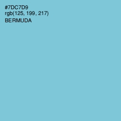 #7DC7D9 - Bermuda Color Image