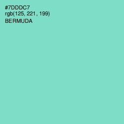 #7DDDC7 - Bermuda Color Image