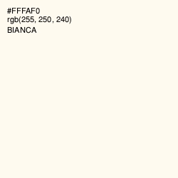 #FFFAF0 - Bianca Color Image