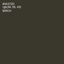 #3A372D - Birch Color Image