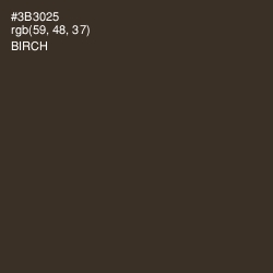 #3B3025 - Birch Color Image