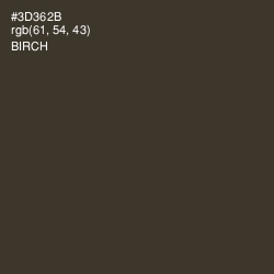 #3D362B - Birch Color Image