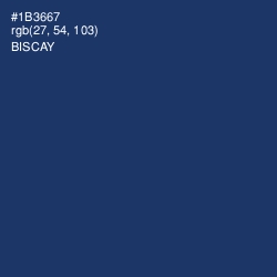 #1B3667 - Biscay Color Image