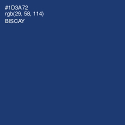 #1D3A72 - Biscay Color Image