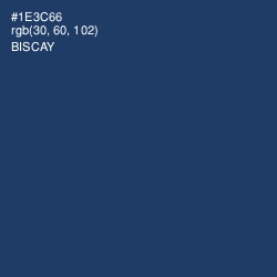 #1E3C66 - Biscay Color Image