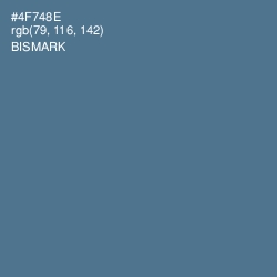 #4F748E - Bismark Color Image