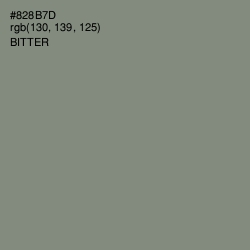#828B7D - Bitter Color Image