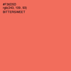 #F36D5D - Bittersweet Color Image