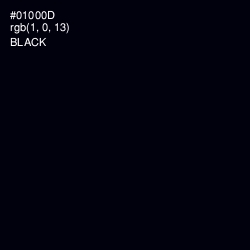 #01000D - Black Color Image