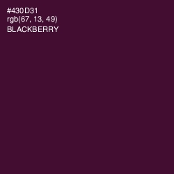 #430D31 - Blackberry Color Image