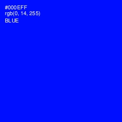 #000EFF - Blue Color Image