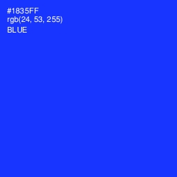 #1835FF - Blue Color Image