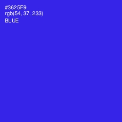 #3625E9 - Blue Color Image