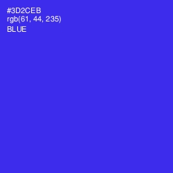 #3D2CEB - Blue Color Image