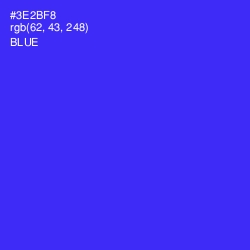 #3E2BF8 - Blue Color Image